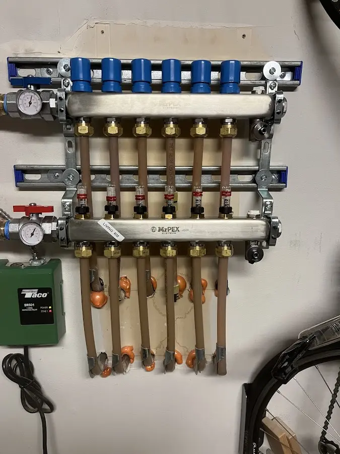 Plumber performing Gas Line Installation at a residential property in Gillette